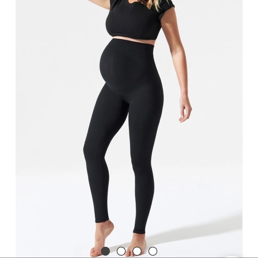 Blanqi maternity high waisted black leggings